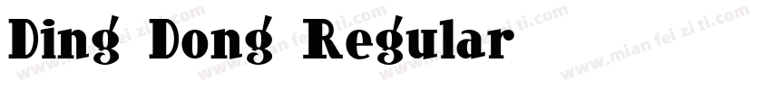 Ding Dong Regular字体转换